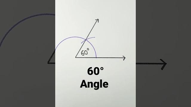60 degree angle with compass | 60° angle construction 60 degree angle with compass | 60° angle construction