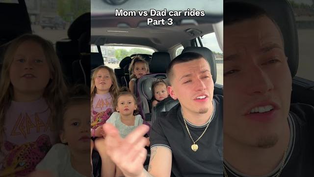 Mom vs dad car rides #couplecomedy Mom vs dad car rides #couplecomedy