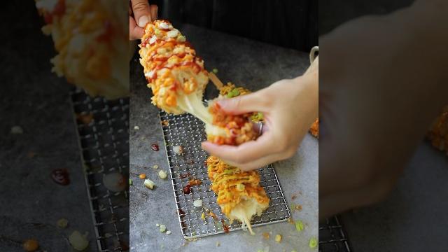 Homemade korean corndogs #food Homemade korean corndogs #food