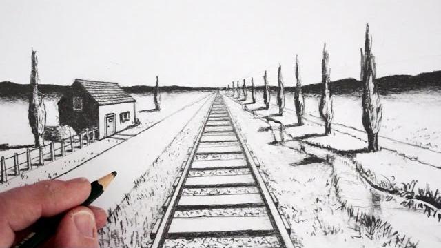 How to draw using 1-point perspective How to draw using 1-point perspective