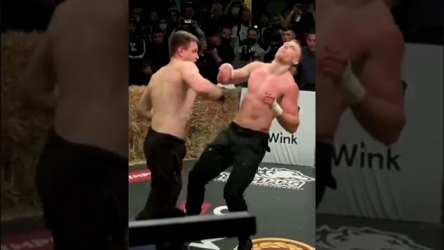 Russian bare knuckle boxing ko #shorts #shortvideo Russian bare knuckle boxing ko #shorts #shortvideo