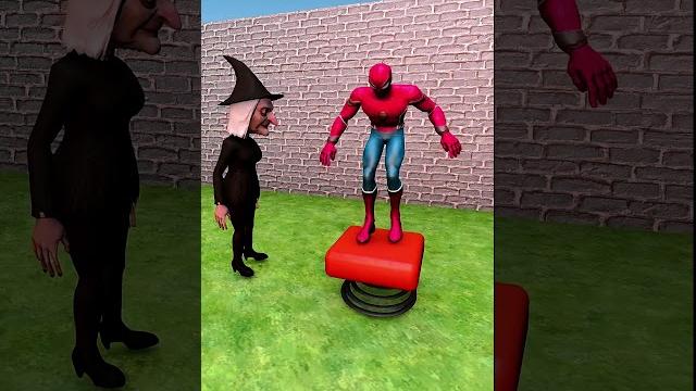 The old witch trolled spider-man! The old witch trolled spider-man!