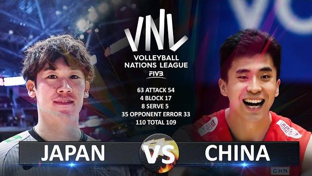 Japan vs china | men's vnl 2023 Japan vs china | men's vnl 2023