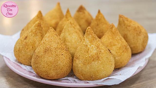 Coxinha de frango simples para iniciantes | receitas da cris Coxinha de frango simples para iniciantes | receitas da cris