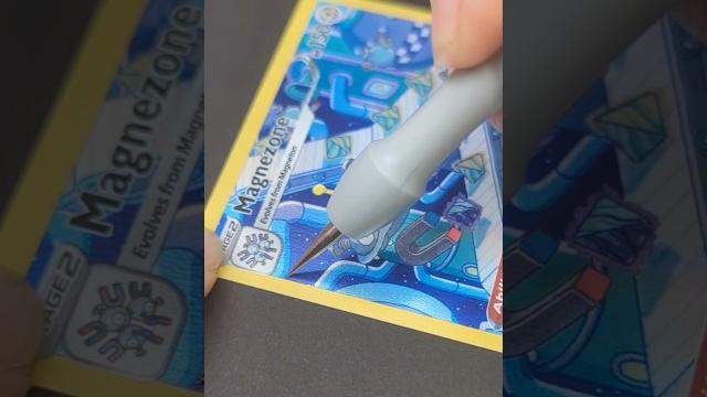 One of a kind 3d magnezone pokémon card! One of a kind 3d magnezone pokémon card!