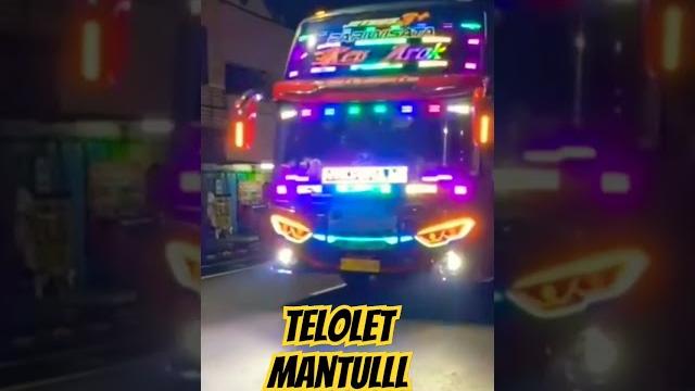 Bus telolet mantul di malam hari #telolet #bus Bus telolet mantul di malam hari #telolet #bus