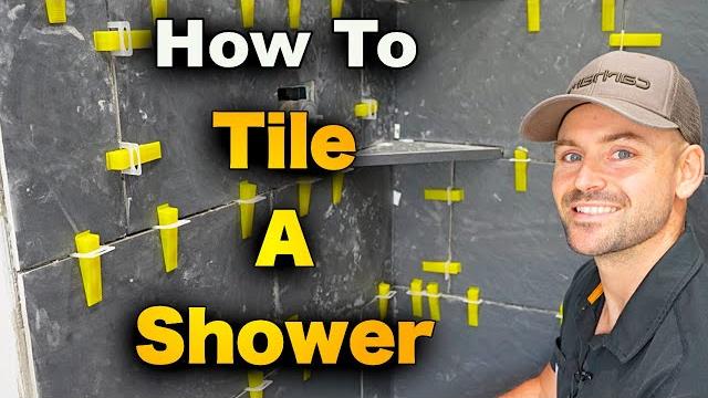 How to tile a shower - start to finish walls How to tile a shower - start to finish walls