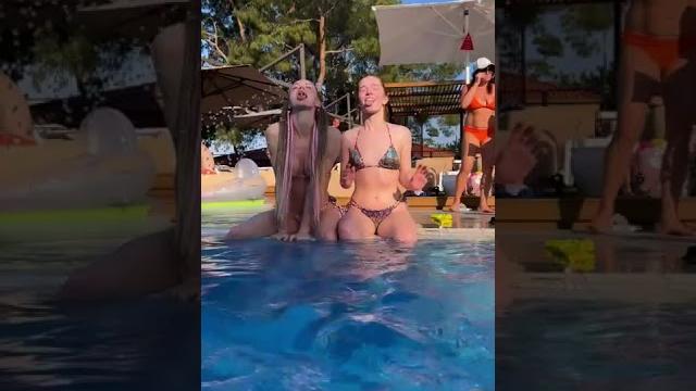 French kiss jia lissa pool party French kiss jia lissa pool party