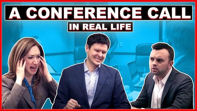 A conference call in real life A conference call in real life