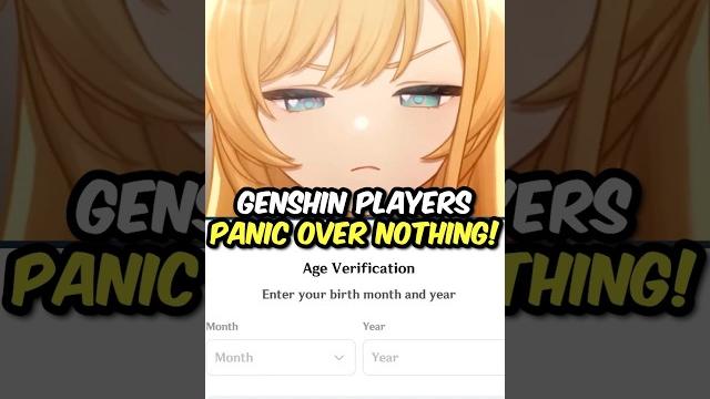 Genshin impact players panicked over nothing! Genshin impact players panicked over nothing!