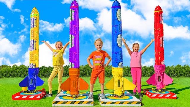 Chris and friends - toy rockets challenge Chris and friends - toy rockets challenge
