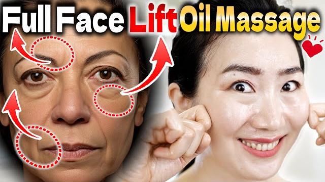 Full face oil massage that changes your destiny in 10 days! tighten and brighten mature sagging skin Full face oil massage that changes your destiny in 10 days! tighten and brighten mature sagging skin