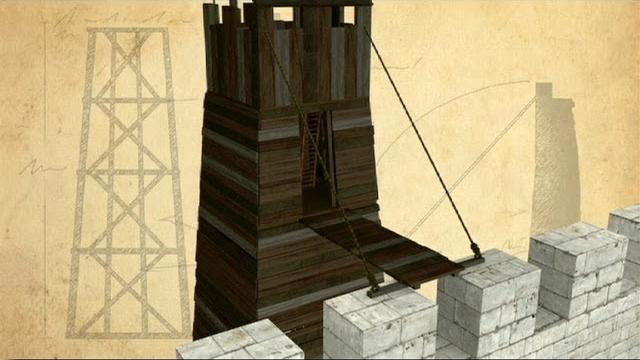Medieval siege tower - battle castle with dan snow Medieval siege tower - battle castle with dan snow