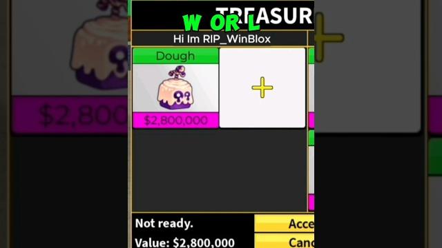 Dough trade w/l #bloxfruits Dough trade w/l #bloxfruits