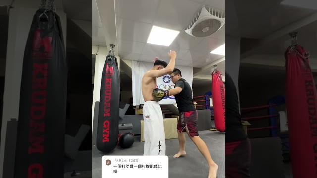 國手的側腹勾拳,差點就成功了 國手的側腹勾拳,差點就成功了