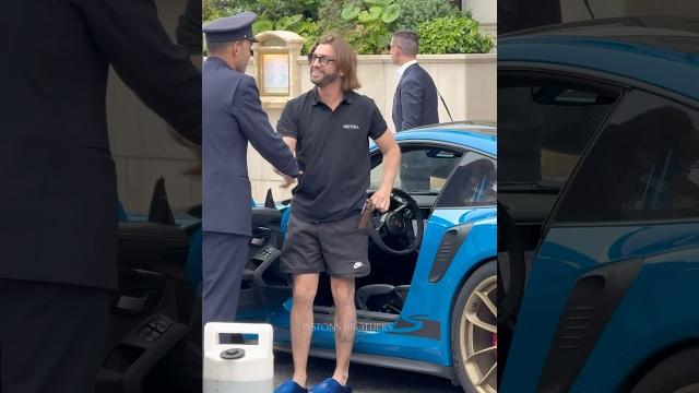 No dress code billionaire getting out his porsche at hotel paris #monaco #luxury #trending#lifestyle No dress code billionaire getting out his porsche at hotel paris #monaco #luxury #trending#lifestyle