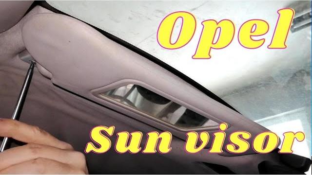 Opel sun visor - how to remove Opel sun visor - how to remove
