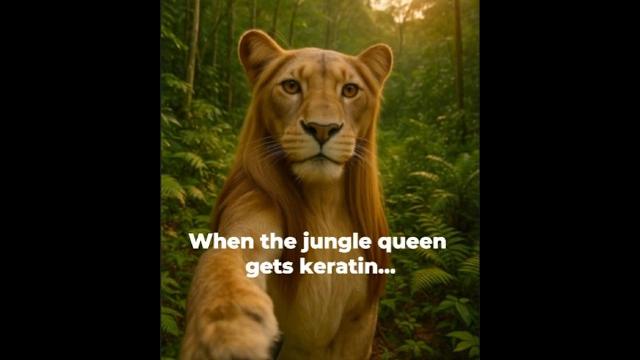 When jungle queen gets keratin When jungle queen gets keratin