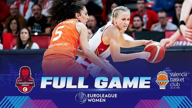 Casademont zaragoza v valencia basket club | full basketball game | euroleague women 2023-24 Casademont zaragoza v valencia basket club | full basketball game | euroleague women 2023-24