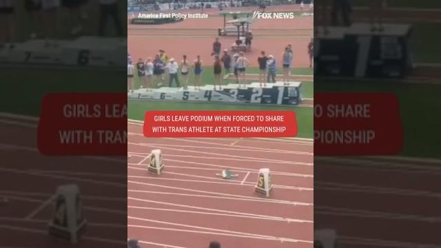 Athletes refuse podium after competing against biological male #shorts #news #us #fox #sports Athletes refuse podium after competing against biological male #shorts #news #us #fox #sports