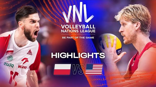 Pol vs. usa - highlights final | men's vnl 2023 Pol vs. usa - highlights final | men's vnl 2023