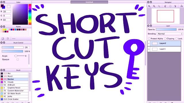 Firealpaca- short-cut keys Firealpaca- short-cut keys