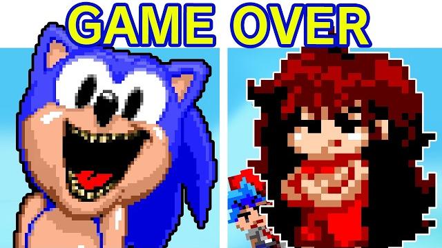Fnf game over but it's lord x mix | all endings (friday night funkin' mod) (sonic pc port) (bf/gf) Fnf game over but it's lord x mix | all endings (friday night funkin' mod) (sonic pc port) (bf/gf)