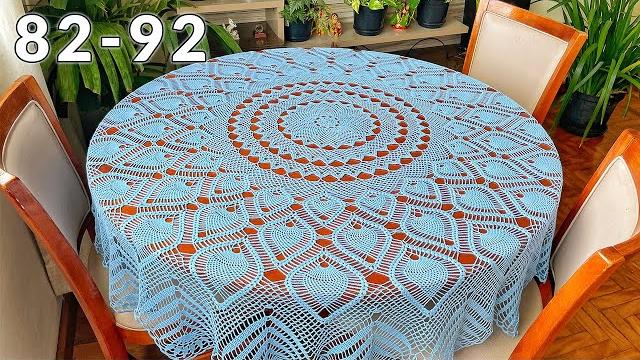 Crochet tablecloth carousel 82-92 Crochet tablecloth carousel 82-92