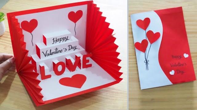 Valentine's day card making handmade 2023 / diy valentine's day pop up greeting card |สอนทำการ์ดป๊อป Valentine's day card making handmade 2023 / diy valentine's day pop up greeting card |สอนทำการ์ดป๊อป