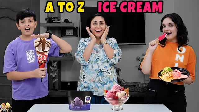 A to z ice cream | aayu and pihu show A to z ice cream | aayu and pihu show
