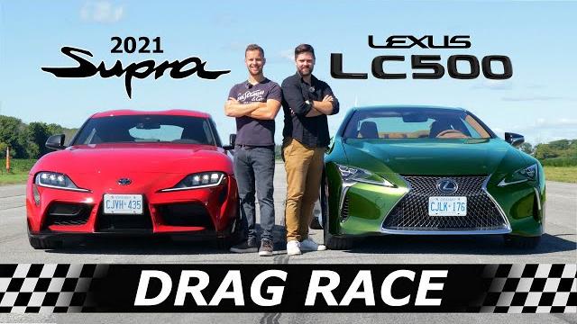 2021 lexus lc500 vs toyota supra // drag & roll race 2021 lexus lc500 vs toyota supra // drag & roll race