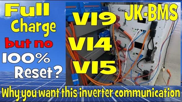 Jk-bms v14, v15 and v19 in parallel and first full charge. why no 100% reset of the bms? Jk-bms v14, v15 and v19 in parallel and first full charge. why no 100% reset of the bms?