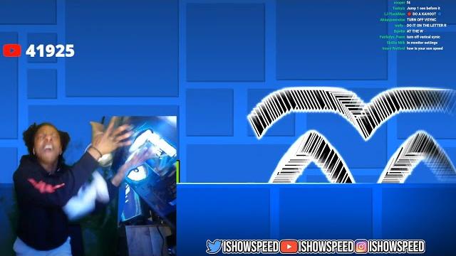 Ishowspeed breaks pc playing geometry dash Ishowspeed breaks pc playing geometry dash