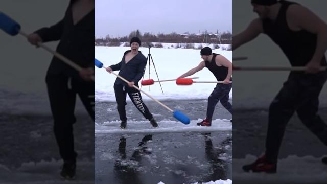 Первая битва на проруби! #frost #фрост #моржевание #ice Первая битва на проруби! #frost #фрост #моржевание #ice