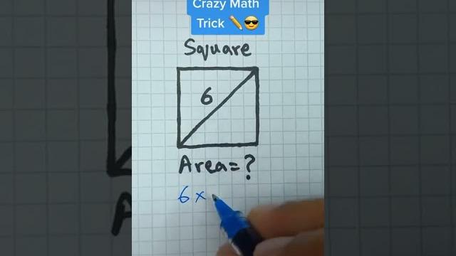 Crazy math trick (square area) Crazy math trick (square area)