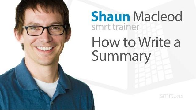 How to write a summary How to write a summary