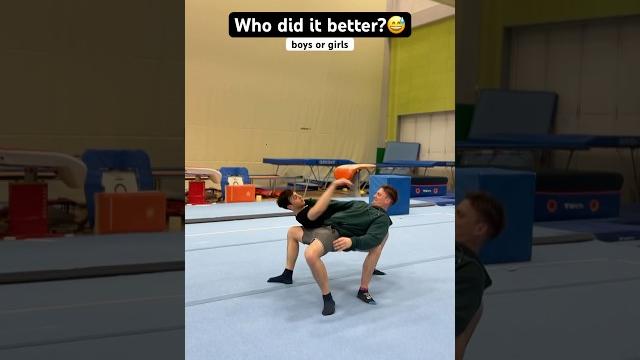 Who did it better? #shorts #acrobatics #acro #tricks #gymnast #skills #funny videos #friends Who did it better? #shorts #acrobatics #acro #tricks #gymnast #skills #funny videos #friends