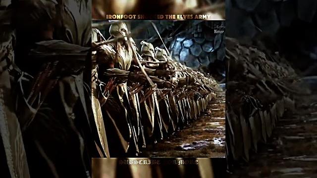 Iron-foot shocked the elves army leader | the hobbit Iron-foot shocked the elves army leader | the hobbit
