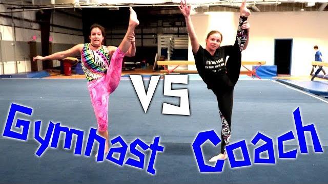 Gymnast vs coach abc gymnastics challenge| rachel marie Gymnast vs coach abc gymnastics challenge| rachel marie