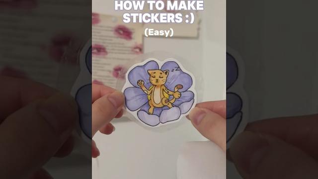 How to make your own stickers #youtubeshorts #artideas #fyp How to make your own stickers #youtubeshorts #artideas #fyp