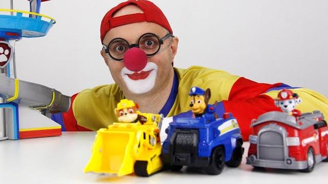Щенячий патруль и клоун дима. видео про игрушки Щенячий патруль и клоун дима. видео про игрушки