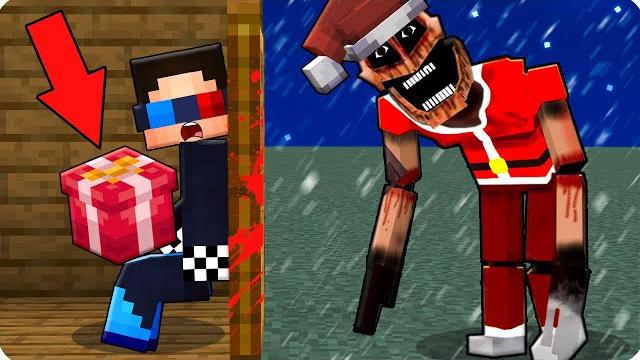 Don't open a gift from santa mimicer in minecraft! Don't open a gift from santa mimicer in minecraft!
