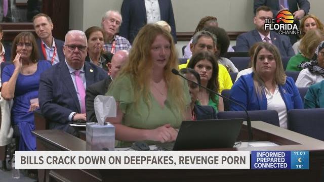 Teen who had ai nude images created of her advocates for florida bill cracking down on deepfakes Teen who had ai nude images created of her advocates for florida bill cracking down on deepfakes