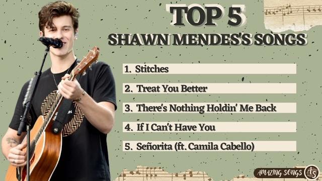 Top 5 shawn mendes's songs Top 5 shawn mendes's songs