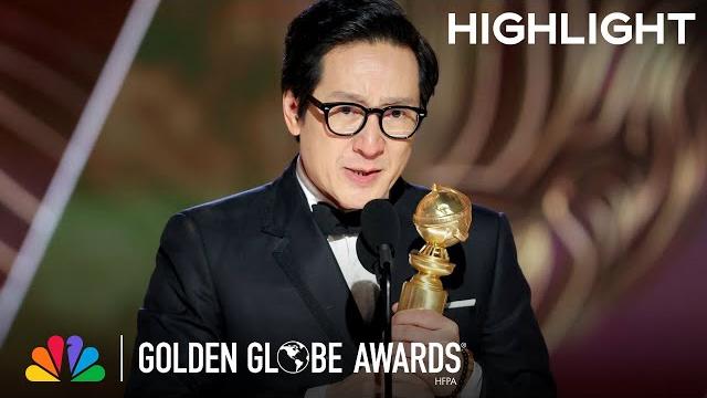 Ke huy quan wins best supporting actor in a motion picture | 2023 golden globe awards on nbc Ke huy quan wins best supporting actor in a motion picture | 2023 golden globe awards on nbc