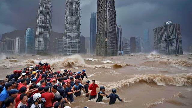 Houses under water 3 meters deep! people are looking for the missing in tears! flooding in china Houses under water 3 meters deep! people are looking for the missing in tears! flooding in china