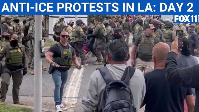 La anti-ice protests reaches day 2 La anti-ice protests reaches day 2