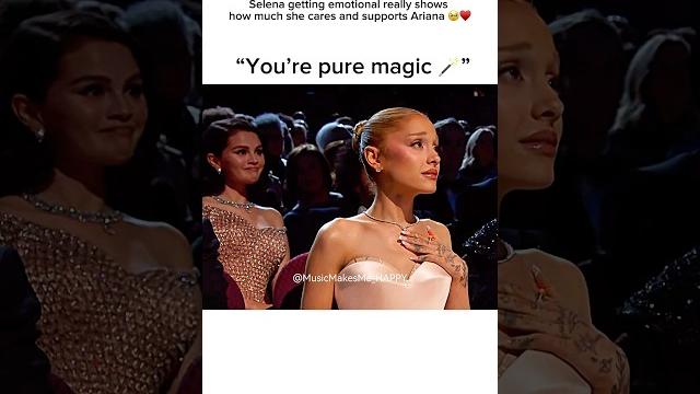 Ariana is definitely pure magic 🪄 #arianagrande #selenagomez Ariana is definitely pure magic 🪄 #arianagrande #selenagomez