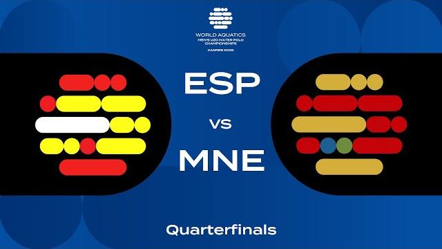 Esp vs mne | quarterfinals | day 6 | world aquatics men's u20 water polo championships 2025 Esp vs mne | quarterfinals | day 6 | world aquatics men's u20 water polo championships 2025