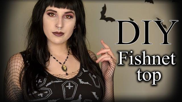 Goth on a budget - simple fishnet sleeves diy Goth on a budget - simple fishnet sleeves diy